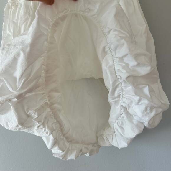 ZARA Girls White Balloon Hem Dress 13-14 / 164 cm Sleeveless Cotton Blend D52 - Picture 3 of 5